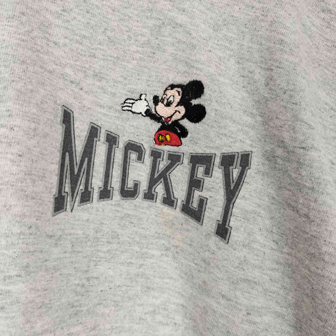 90S USA製 キャラクター 刺繍 長袖 フーディー カットソー メンズ S/M