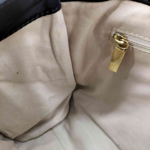 トリーバーチ TORY BURCH エナメル切替 ハンドバッグ レディース