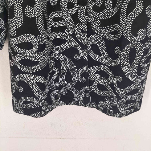パルティーナ PARTINA lamb leather ラムスキン 羊革 スエード 総柄 ステンカラー コート レディース JPN:M