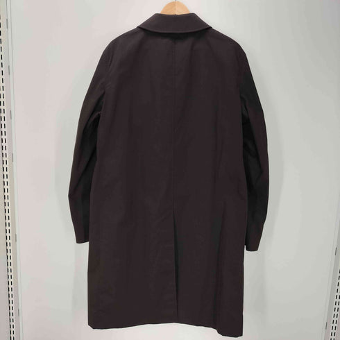 バーバリー BURBERRY × HIGHGROVE 25AW MADE IN ENGLAND ハイグローブ アーティスト コラボ 裏地 絹 シルク 100% 総柄 バルマカーン ステンカラー コート メンズ EUR:48
