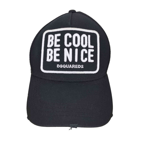 ディースクエアード DSQUARED2 BE COOL BE NICE ロゴ 6パネルキャップ メンズ