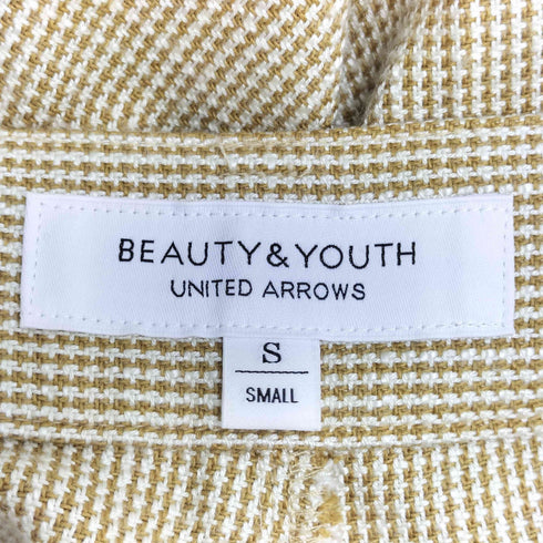 ビューティーアンドユースユナイテッドアローズ BEAUTY & YOUTH UNITED ARROWS ハウンドトゥース柄 ペインターパンツ レディース JPN:S