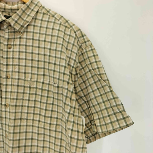 ティンバーランド Timberland 90~00s ボタンダウン 半袖 チェックシャツ メンズ L