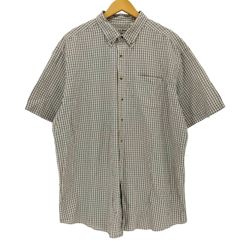 エルエルビーン L.L.Bean 90~00s ボタンダウン 半袖 チェックシャツ メンズ XL