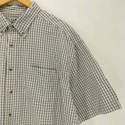 エルエルビーン L.L.Bean 90~00s ボタンダウン 半袖 チェックシャツ メンズ XL