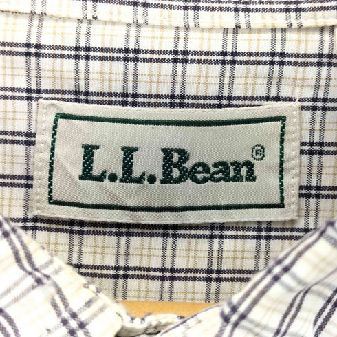 エルエルビーン L.L.Bean 90~00s ボタンダウン 半袖 チェックシャツ メンズ XL