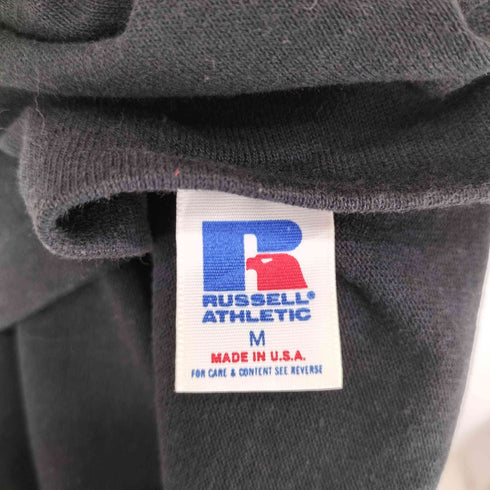 ラッセルアスレチック RUSSELL ATHLETIC USA製 背面プリント Vネック スウェットトレーナー メンズ M