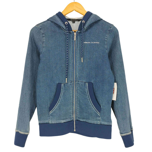 アルマーニエクスチェンジ ARMANI EXCHANGE デニムジップパーカー レディース import:XS