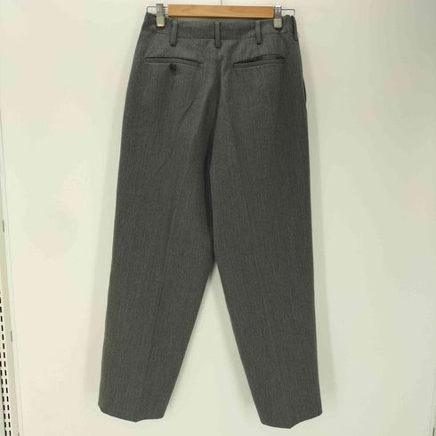 ワイズフォーメン Ys for men 90S 100番台 2タック ウール ギャバ ワイド ドレス スラックス パンツ メンズ JPN:S