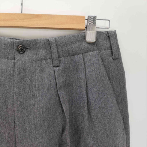 ワイズフォーメン Ys for men 90S 100番台 2タック ウール ギャバ ワイド ドレス スラックス パンツ メンズ JPN:S