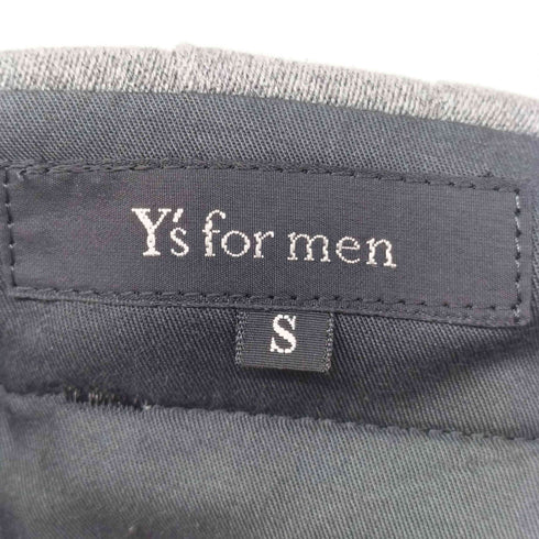 ワイズフォーメン Ys for men 90S 100番台 2タック ウール ギャバ ワイド ドレス スラックス パンツ メンズ JPN:S
