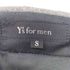 ワイズフォーメン Ys for men 90S 100番台 2タック ウール ギャバ ワイド ドレス スラックス パンツ メンズ JPN:S