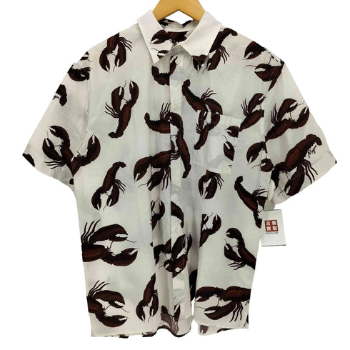 エムエスジーエム MSGM イタリア製 ロブスター柄 コットン 胸ポケット S/S シャツ メンズ 39