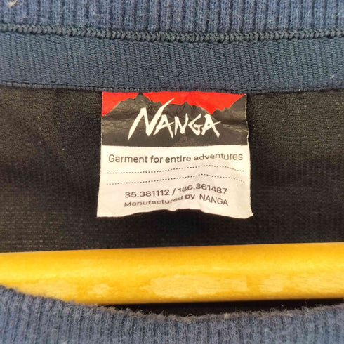 ナンガ NANGA JEANS FACTORY 別注 ルーズフィット メッシュ切替え ドローコードTシャツ メンズ JPN:L