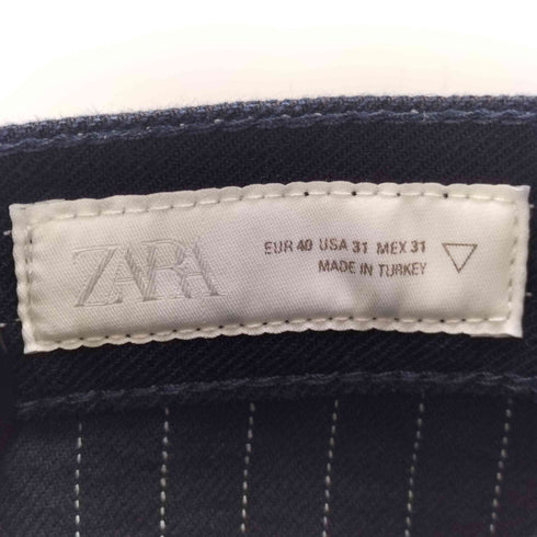 ザラ ZARA 26SS ピンストライプ 柄 バギー フィット パンツ メンズ 40