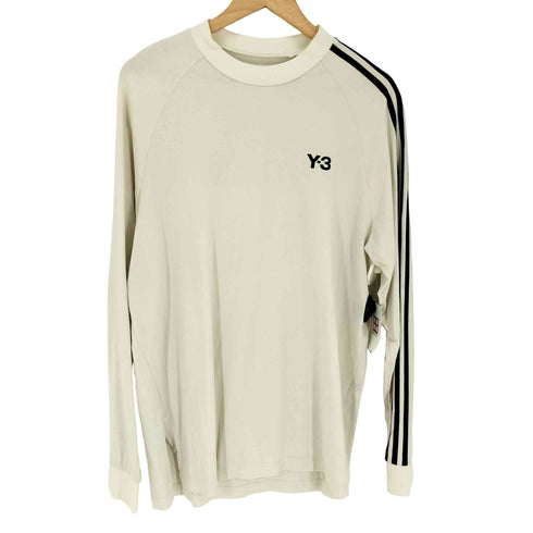 ワイスリー Y-3 3S LS TEE スリーストライプ クルーネック ロングスリーブ カットソー メンズ JPN:S