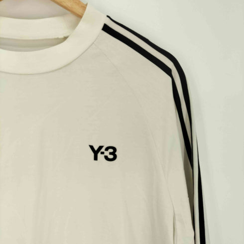 ワイスリー Y-3 3S LS TEE スリーストライプ クルーネック ロングスリーブ カットソー メンズ JPN:S