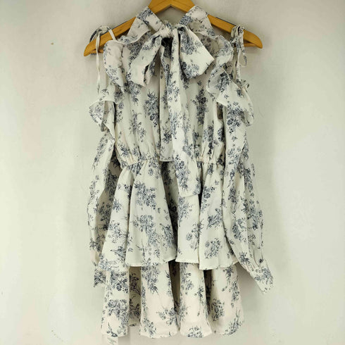 グレイル GRL 花柄ショルダーオープンアメスリティアードミニワンピース レディース FREE