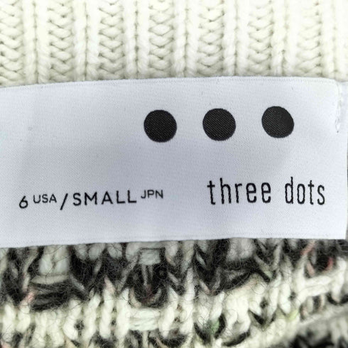 スリードッツ three dots Color tweedy sweater l/spullover カラーツイードセーター レディース JPN:S