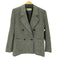 イヴサンローラン Yves Saint Laurent 80-90S OLD ウール ヘリンボーン ダブル テーラード ジャケット スカート セットアップ レディース import:M