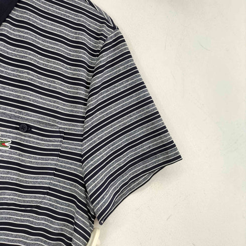 ラコステ LACOSTE S/S ボーダー ポロシャツ メンズ import:M