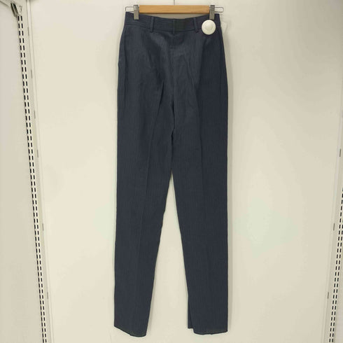 マックスマーラ MAX MARA MADE IN ITALY SET UP イタリア製 リネン ウール ストライプ ショート テーラード ジャケット スラックス パンツ セットアップ レディース 38