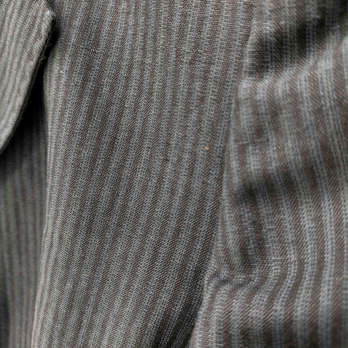 マックスマーラ MAX MARA MADE IN ITALY SET UP イタリア製 リネン ウール ストライプ ショート テーラード ジャケット スラックス パンツ セットアップ レディース 38