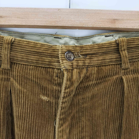 CELIO 80-90S OLD ユーロ 太畝 2タック ワイド コーデュロイ コーズ パンツ メンズ 40