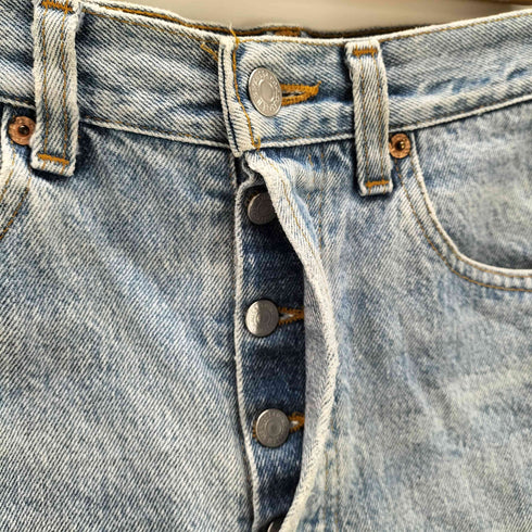 リーバイス Levis 90S USA製 ボタン裏532刻印 501 カットオフ デニム ショーツ ハーフパンツ メンズ W31L32