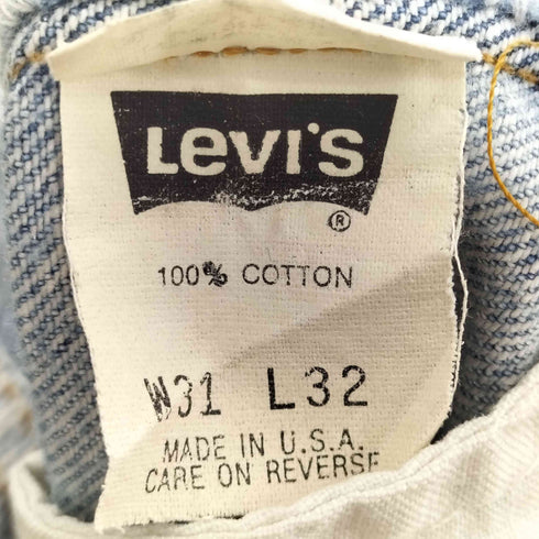 リーバイス Levis 90S USA製 ボタン裏532刻印 501 カットオフ デニム ショーツ ハーフパンツ メンズ W31L32