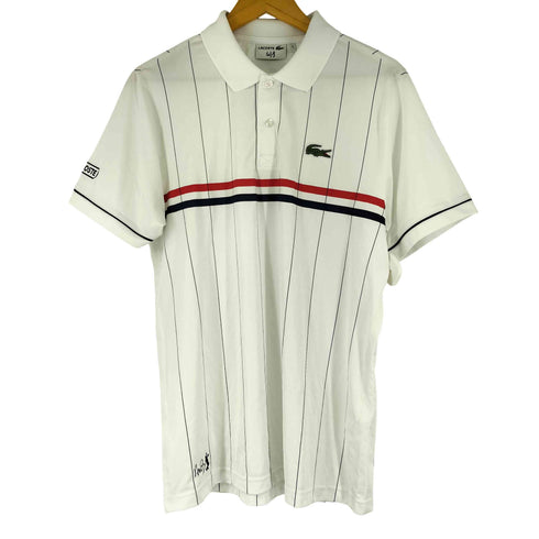 ラコステ LACOSTE テニスプレイヤーモデル ストライプ S/S ポロシャツ メンズ JPN:4