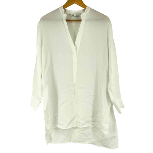 ザラ ZARA リヨセル スキッパーブラウス レディース import:M