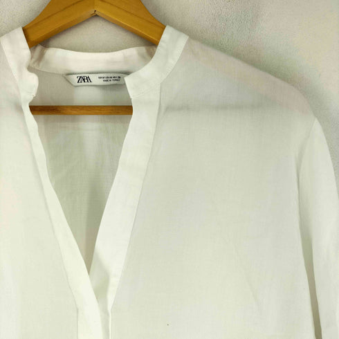 ザラ ZARA リヨセル スキッパーブラウス レディース import:M