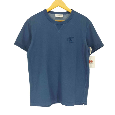 カルバンクラインジーンズ Calvin Klein Jeans ロゴ刺繍 Vガゼット 半袖 Tシャツ メンズ S