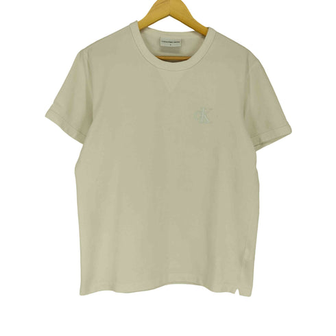 カルバンクラインジーンズ Calvin Klein Jeans ロゴ刺繍 Vガゼット 半袖 Tシャツ メンズ S