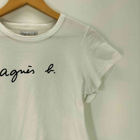 アニエスベー agnes b. ベーシックロゴ クロップド S/S Tシャツ レディース 2