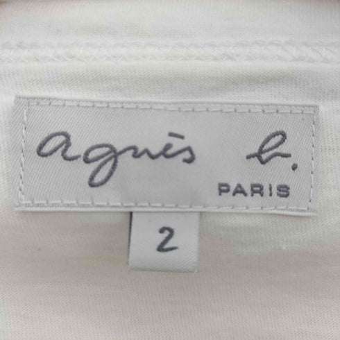アニエスベー agnes b. ベーシックロゴ クロップド S/S Tシャツ レディース 2