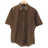MERVYNS 70-80S OLD シアー ストライプ S/S シャツ 襟芯 メンズ import:L