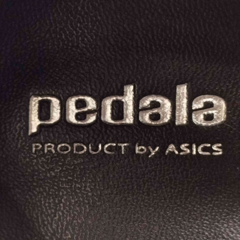 アシックスペダラ asics pedala エナメル切替 スエード スクエアトゥ ウォーキングパンプス レディース JPN:22.5