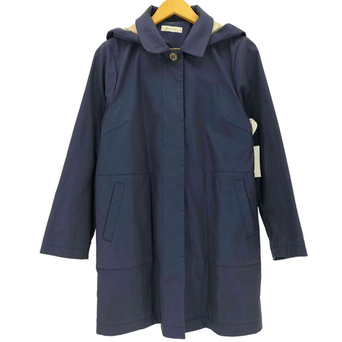 ゴールデンベアー Golden bear 比翼 フーデッド ステンカラーコート レディース import:L