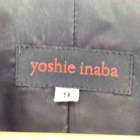YOSHIE INADA 1B リネン フリルテーラードジャケット レディース 9