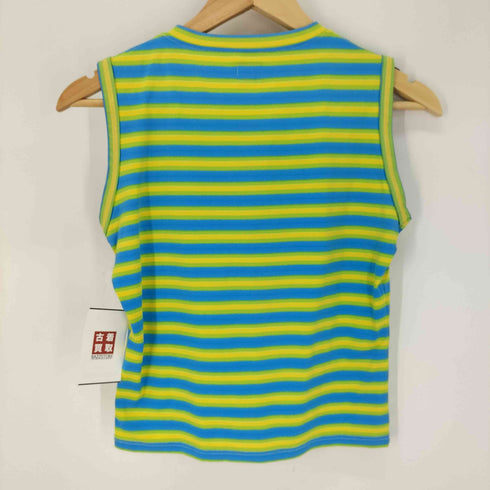 カルバンクラインジーンズ Calvin Klein Jeans Vネック ボーダー タンクトップ レディース import:M