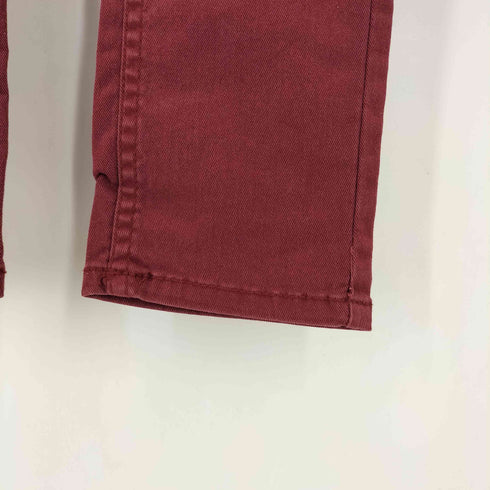 RED PEPPER ヒップ刺繍 ローライズ カラースキニーデニム Y2K レディース 26
