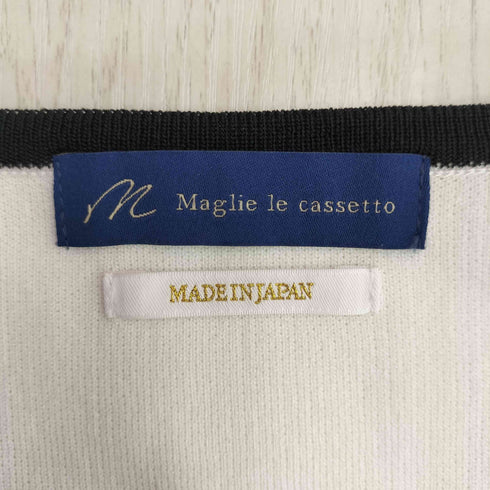 エムマーリエルカセット M Maglie le cassetto バイカラーボレロカーディガン レディース JPN:9号