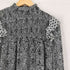 ザラ ZARA ペイズリー シースルー ギャザー ブラウス レディース M