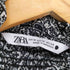 ザラ ZARA ペイズリー シースルー ギャザー ブラウス レディース M