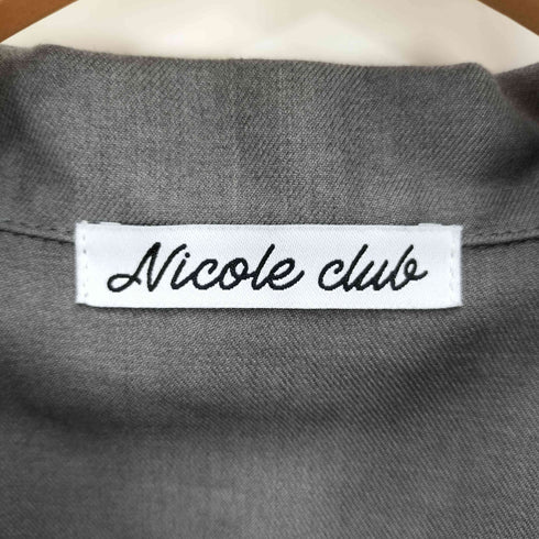 NICOLE CLUB カイキン刺繍プリーツワンピース レディース JPN:38