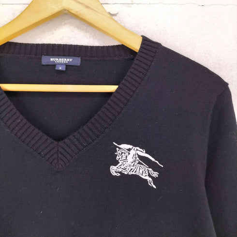 バーバリーロンドン BURBERRY LONDON ホース刺繍ロゴ Vネック ニット メンズ 2