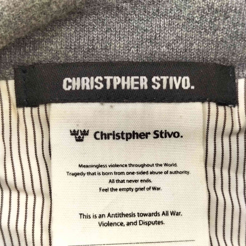 Christpher Stivo スウェット ライダースジャケット メンズ