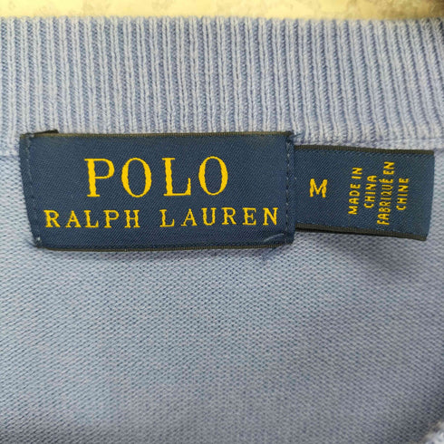 ポロラルフローレン POLO RALPH LAUREN ポニー刺繍 クルーネック カーディガン レディース M